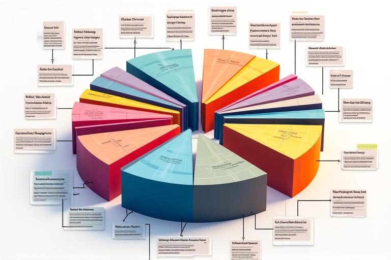 Example of a cluttered pie chart with too many categories