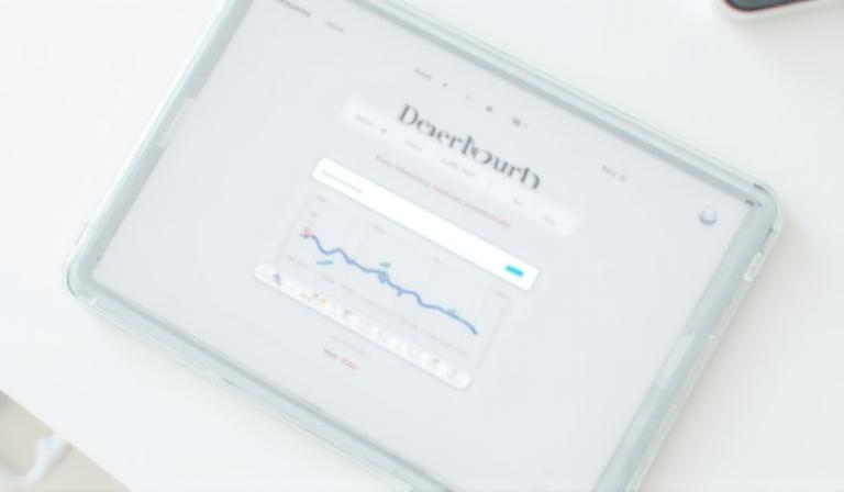 A clean, modern user interface showing a natural language search bar for business data